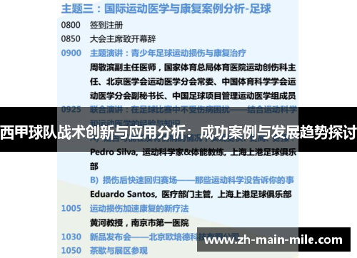 西甲球队战术创新与应用分析：成功案例与发展趋势探讨